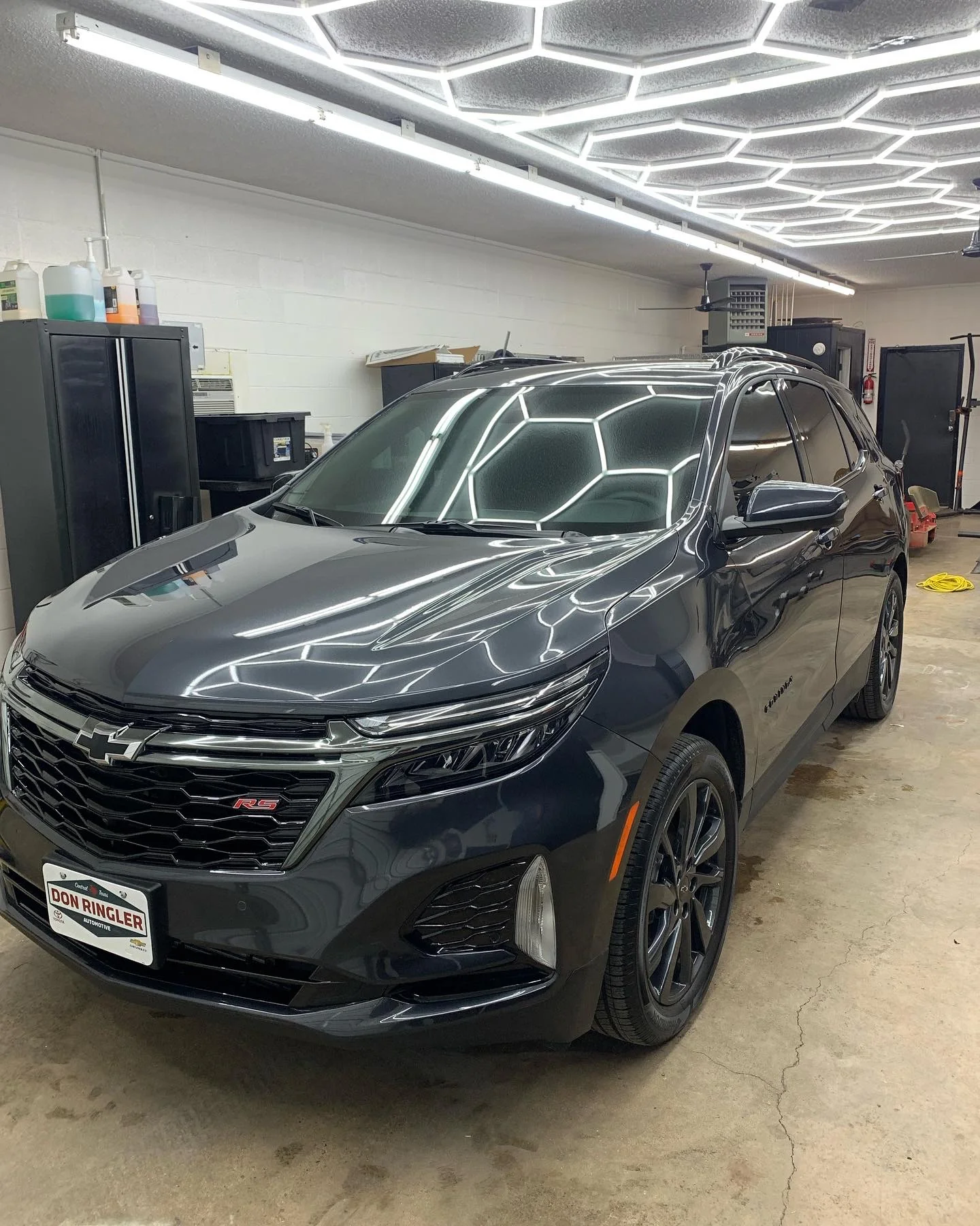 Inside G’s Tint Shop — shop interior and work bay